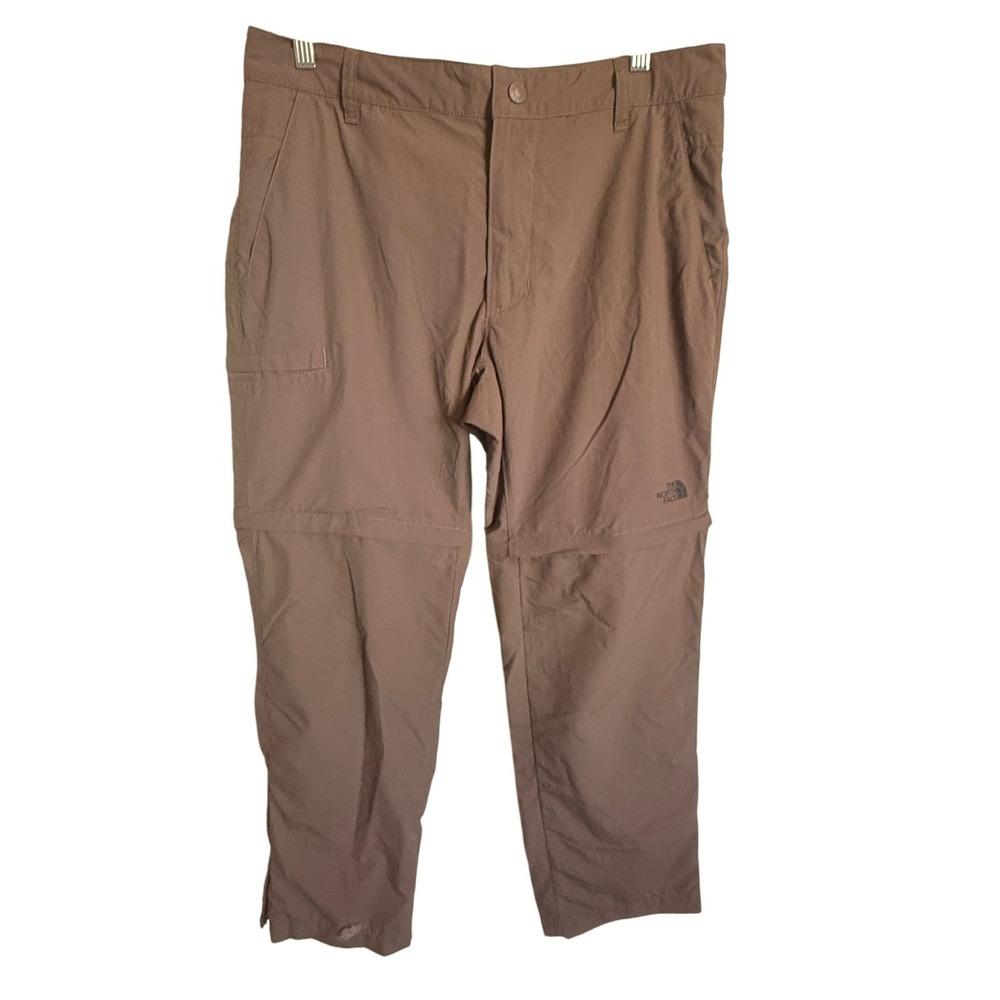 The North Face 34 Short Convertible Hiking Pants Gorpcore Trail Outdoor Brown